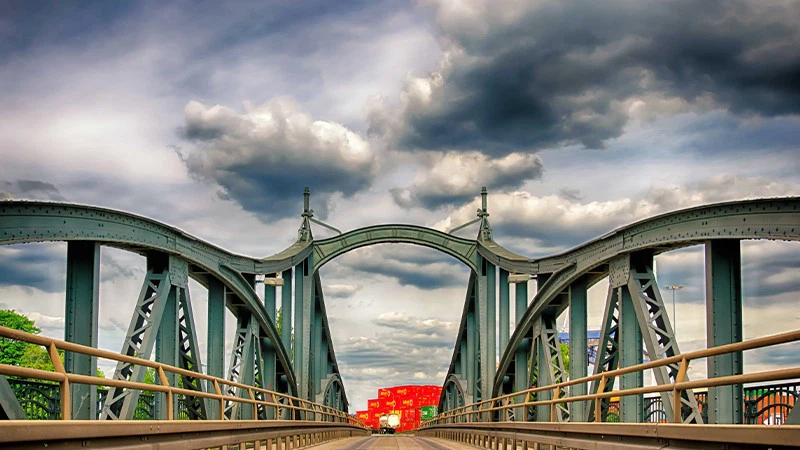 arched steel bridge arched steel bridge